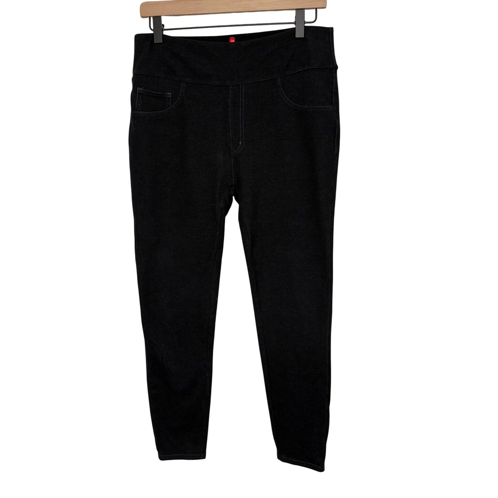 Spanx Jean-ish Leggings Black High Waist Slim Ankle Jeggings 20146R Womens XL